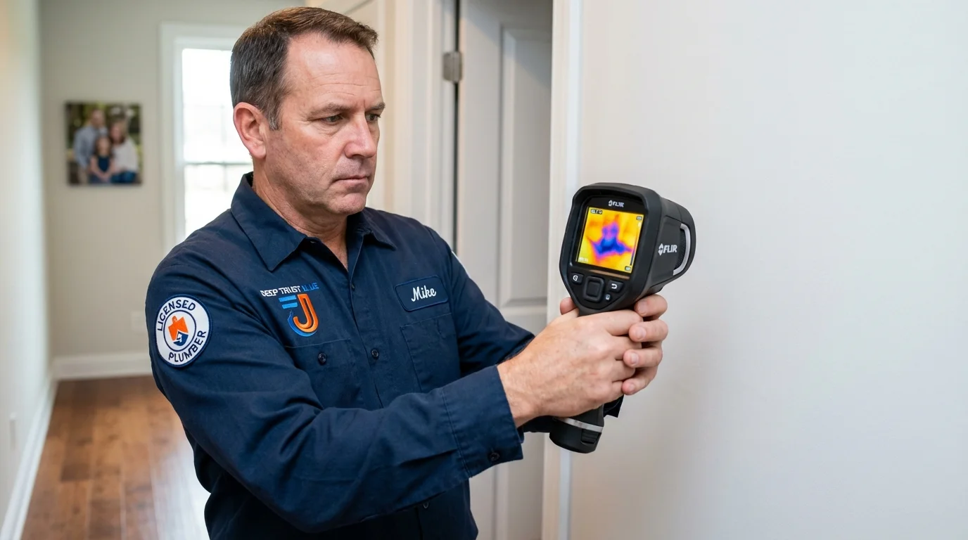 Thermal imaging leak detection by Johns Plumbing LLC in Youngwood